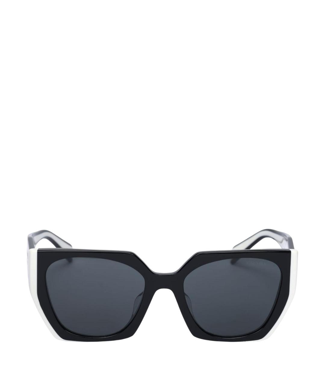 PRADA Черные пластиковые солнцезащитные очки, фото 1