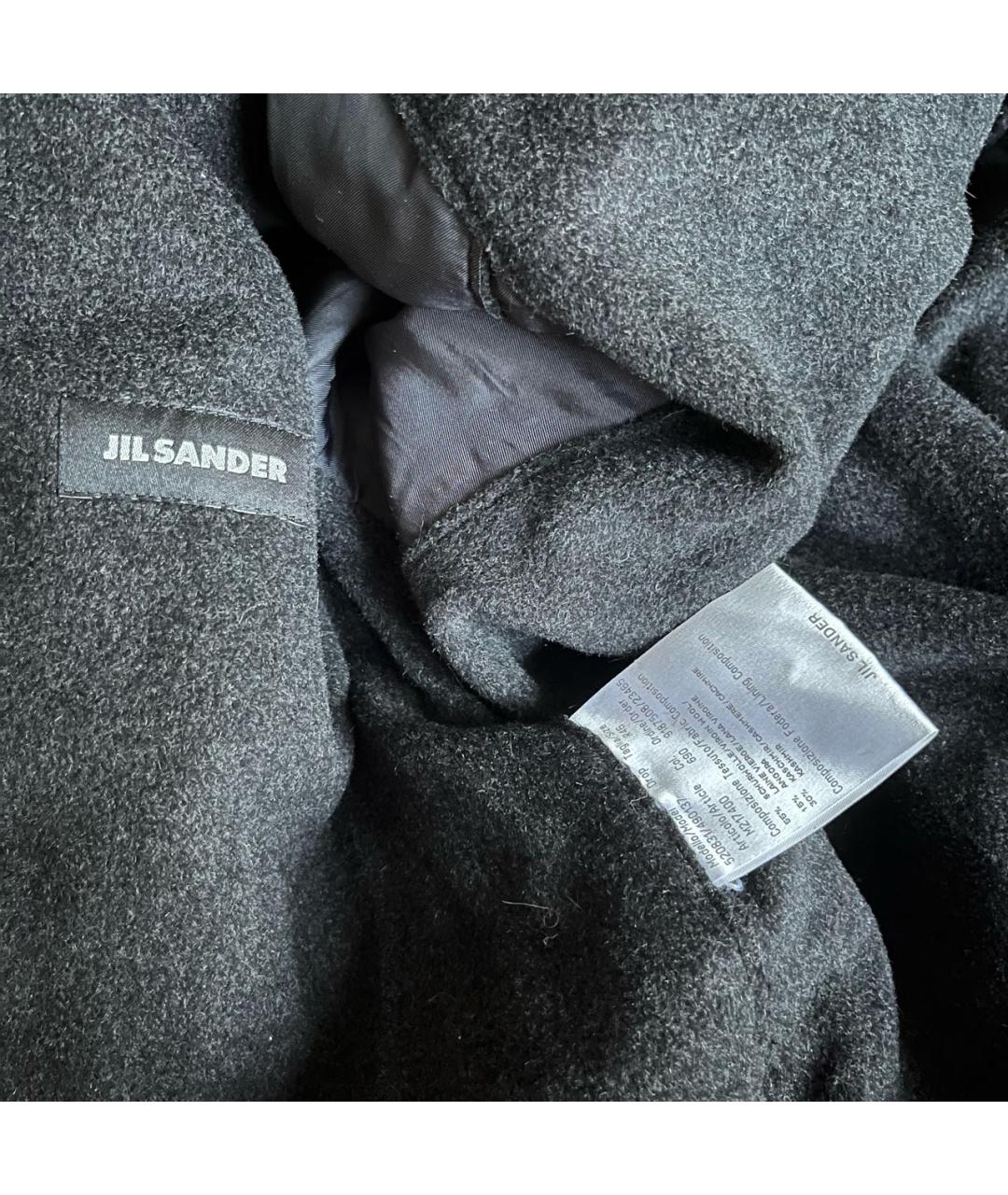 JIL SANDER Черная шерстяная парка, фото 8