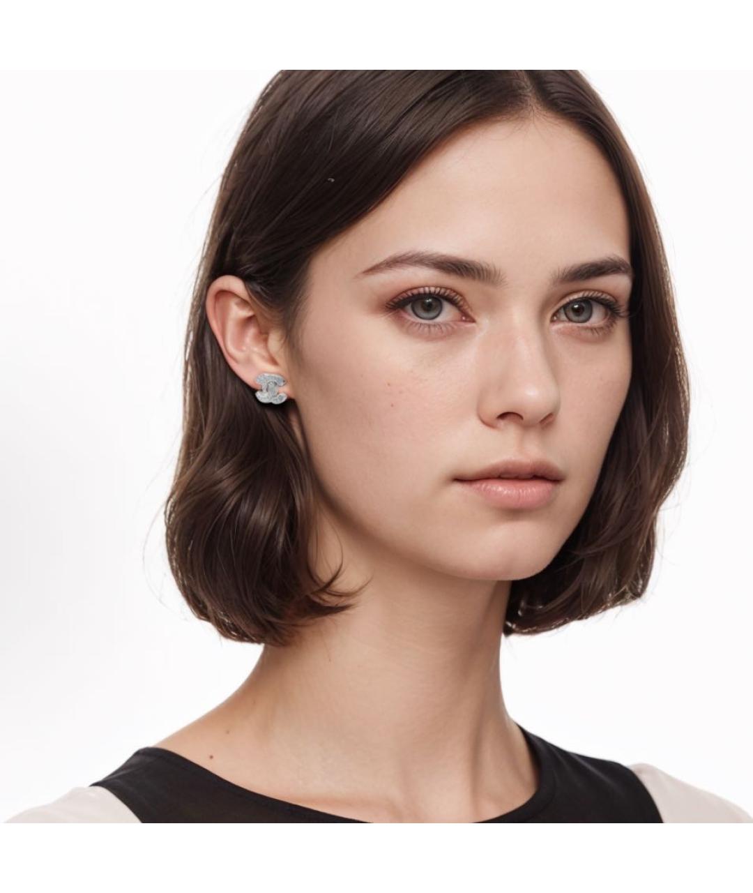 CHANEL Серебряные серебряные серьги, фото 4