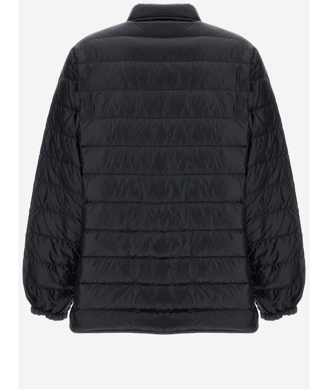 MONCLER Черный синтетический пуховик, фото 2