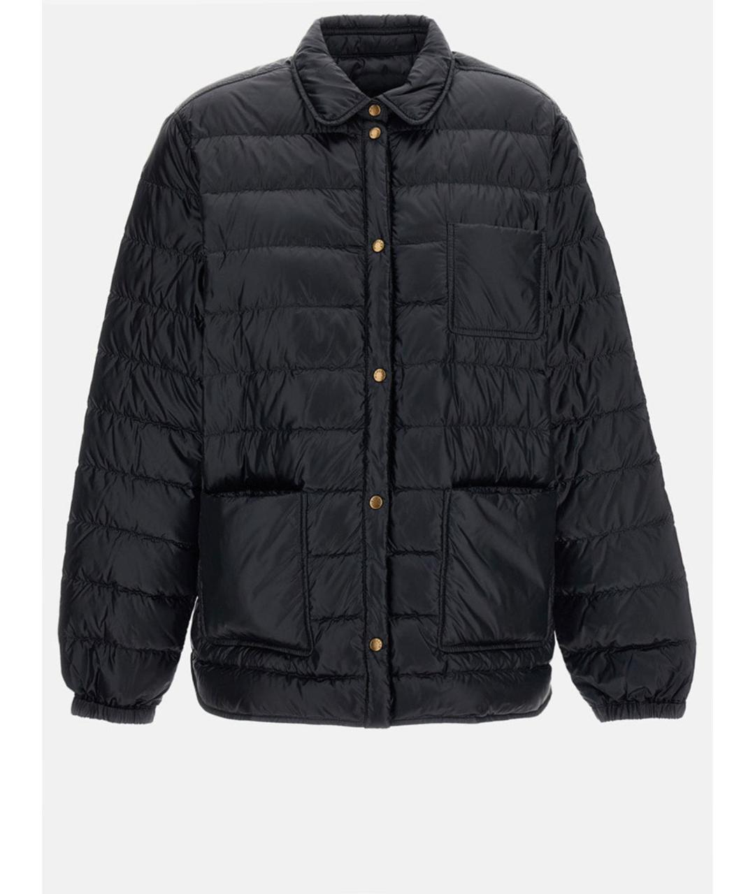 MONCLER Черный синтетический пуховик, фото 4