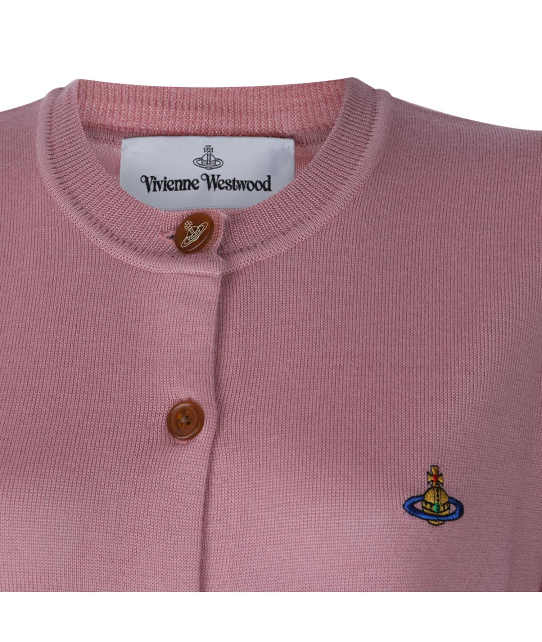 VIVIENNE WESTWOOD Розовый шерстяной кардиган, фото 3