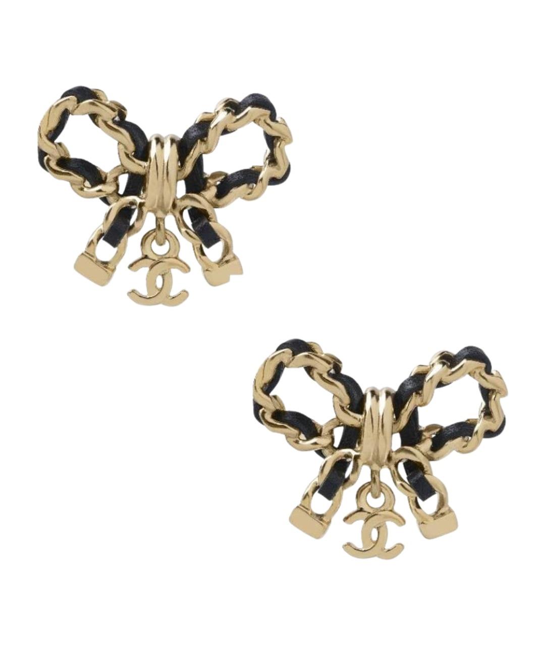 CHANEL Золотые серьги, фото 1