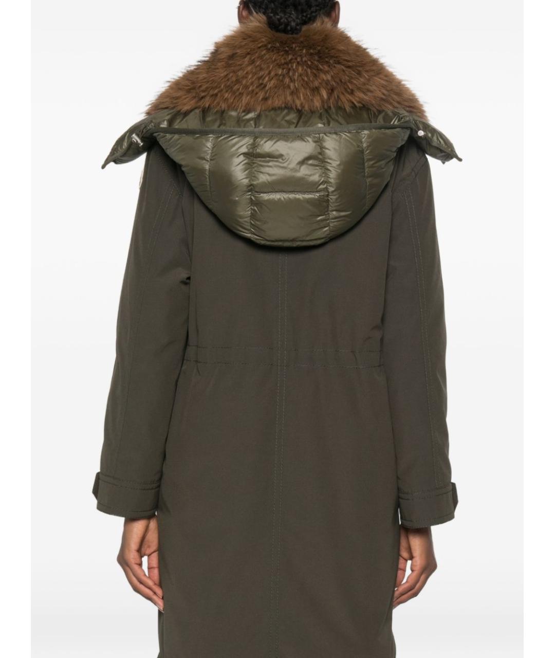 MONCLER Зеленая полиамидовая парка, фото 5
