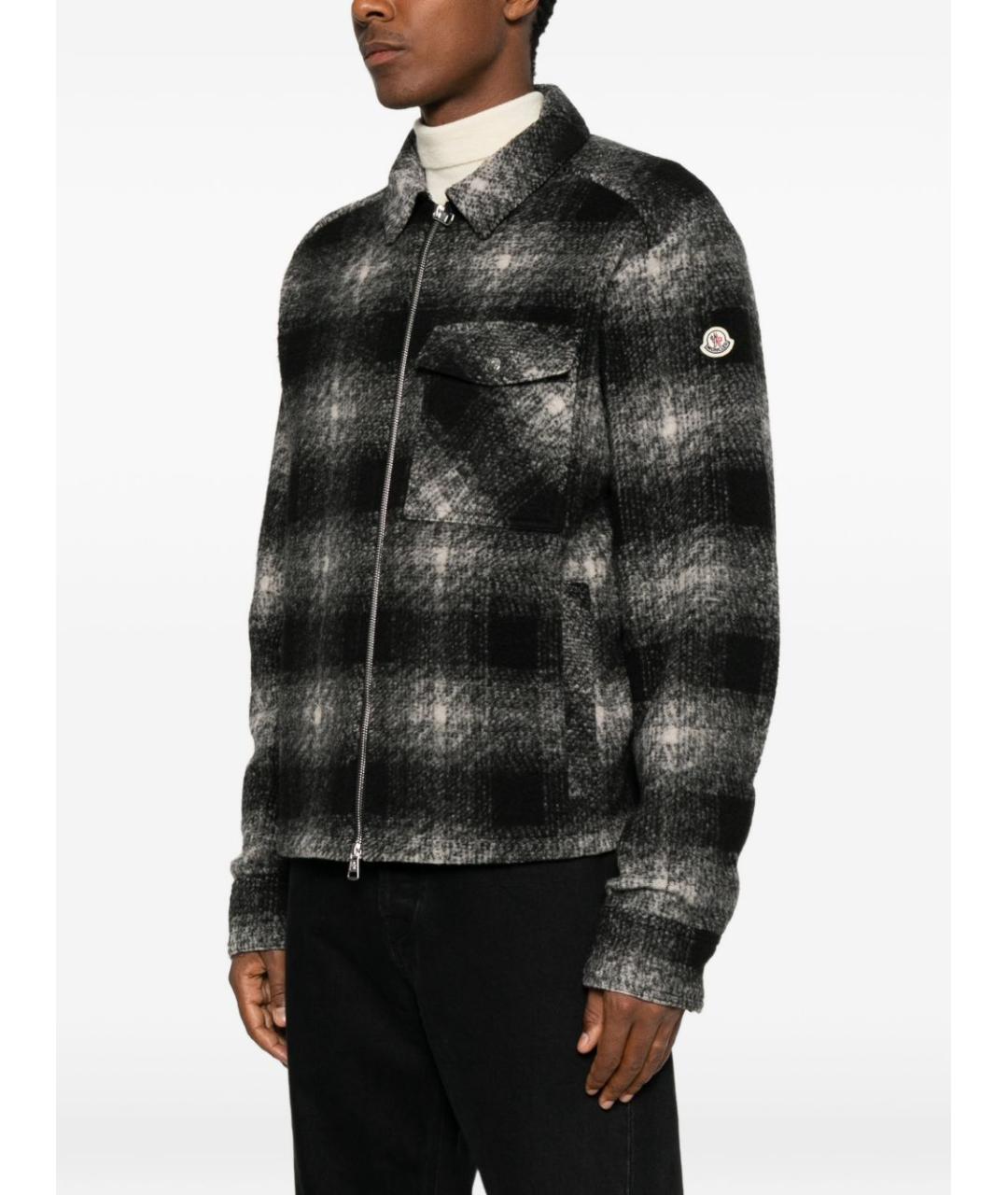MONCLER Черная кэжуал рубашка, фото 2