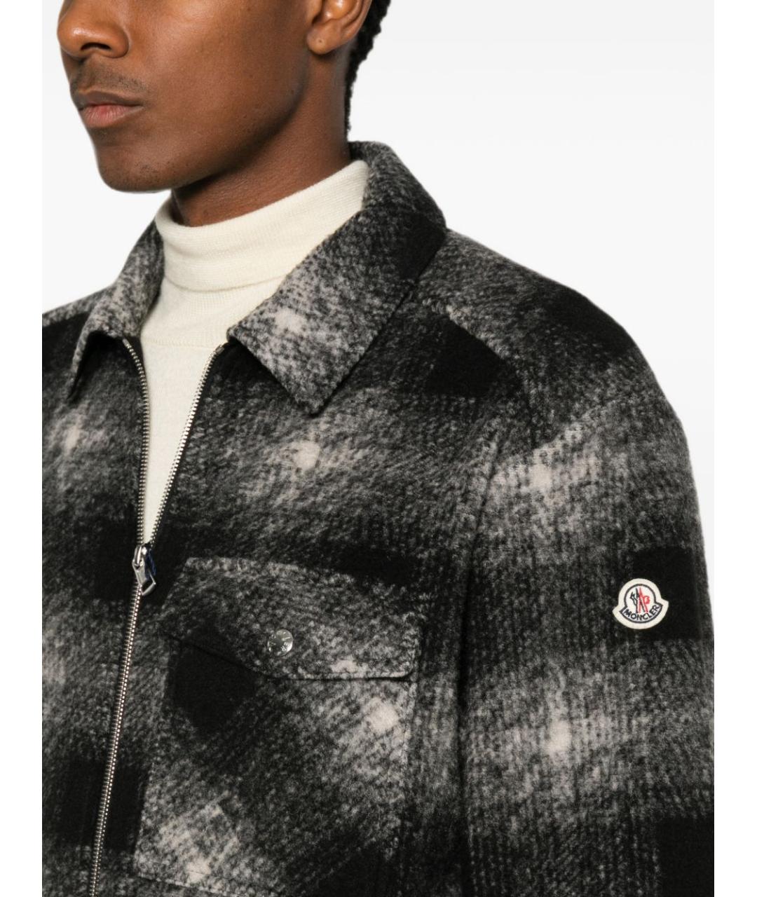 MONCLER Черная кэжуал рубашка, фото 5
