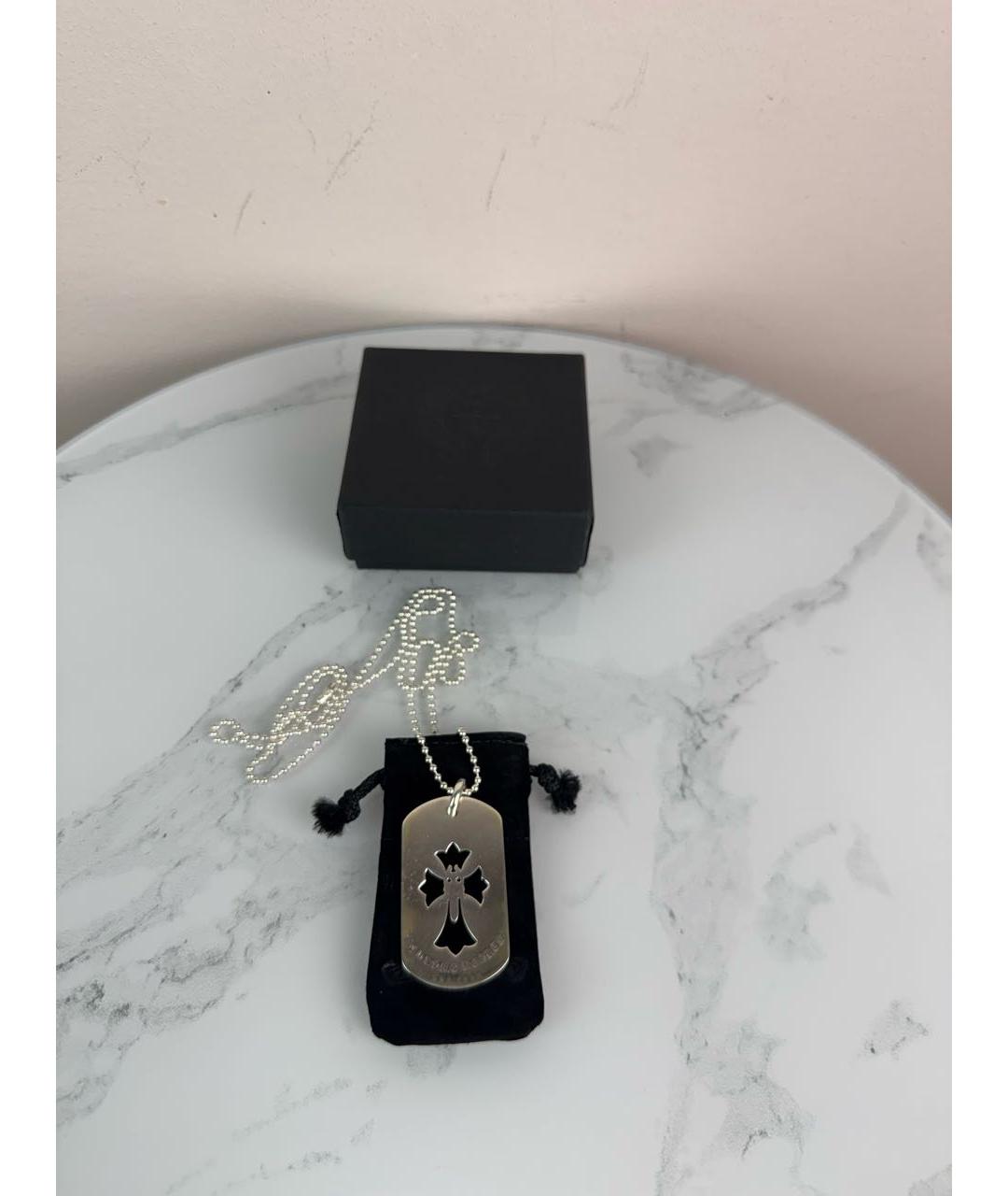 CHROME HEARTS Серебряная серебряная цепочка/подвеска, фото 6