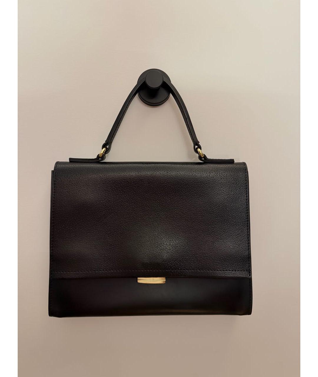 Gianni Chiarini Черная кожаная сумка тоут, фото 9