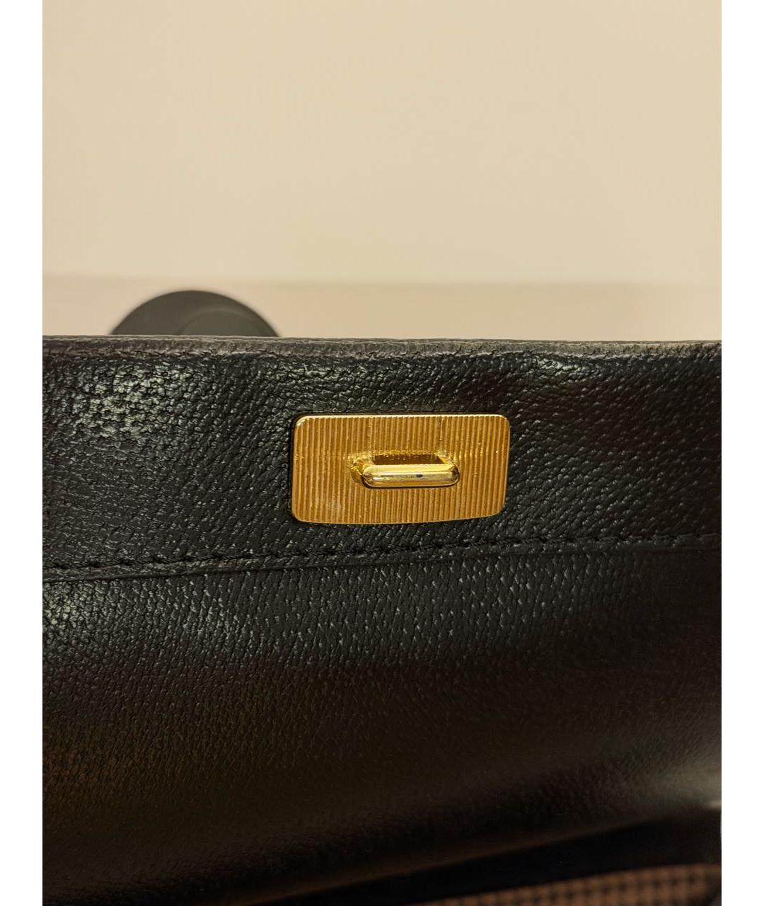 Gianni Chiarini Черная кожаная сумка тоут, фото 2
