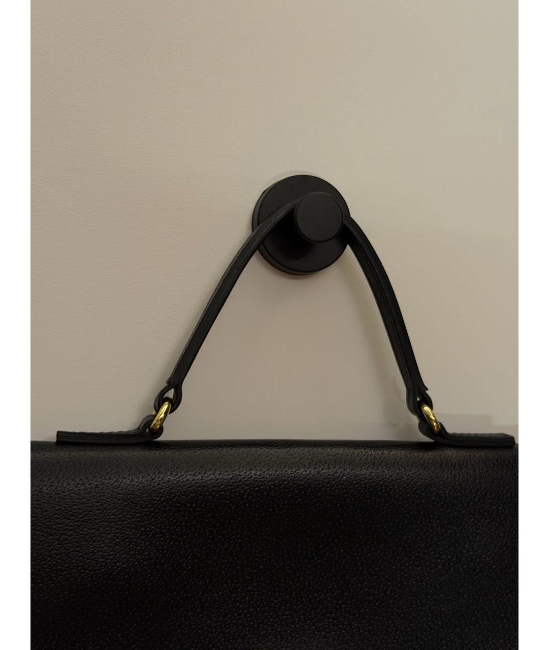 Gianni Chiarini Черная кожаная сумка тоут, фото 8
