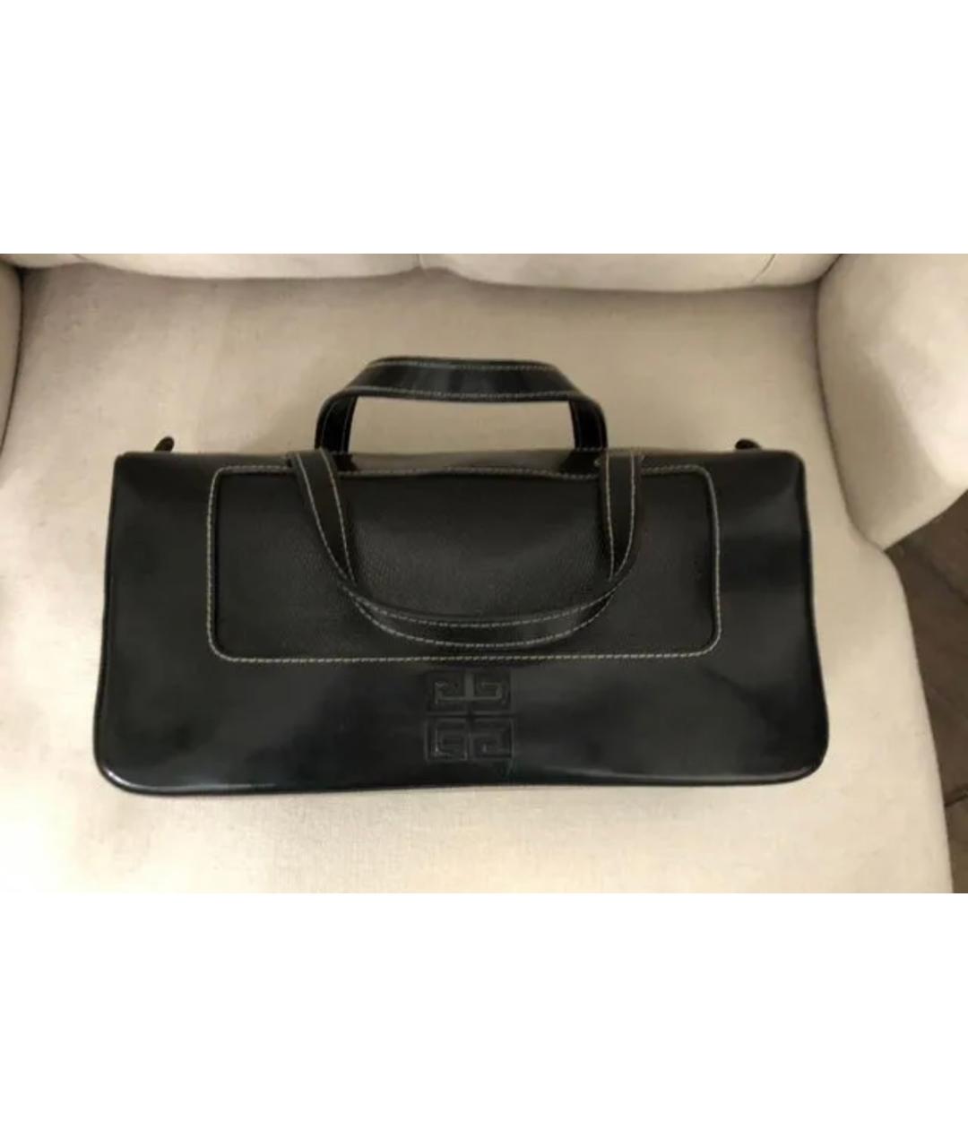 GIVENCHY Черная кожаная сумка с короткими ручками, фото 5