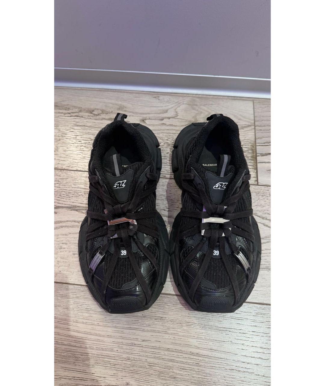BALENCIAGA Черные текстильные кроссовки, фото 2