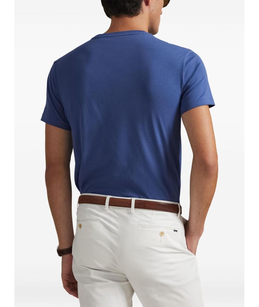 POLO RALPH LAUREN Синяя футболка, фото 4