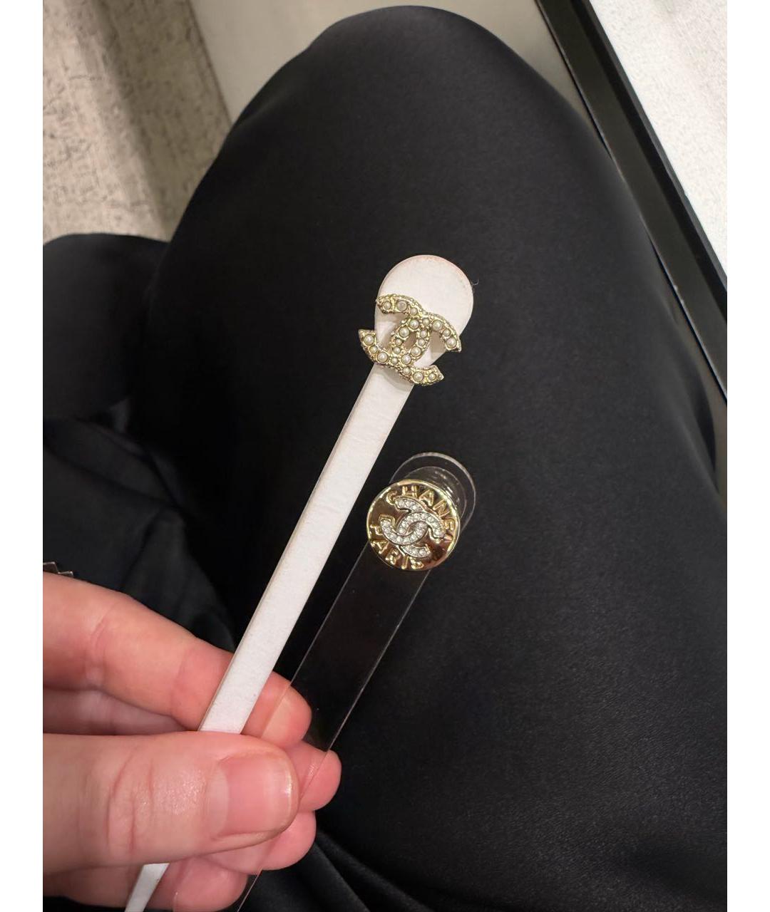 CHANEL Серебряные серьги, фото 3
