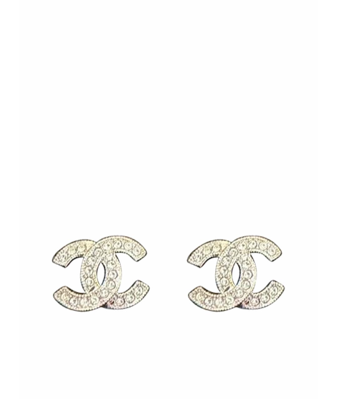 CHANEL Серебряные серьги, фото 1