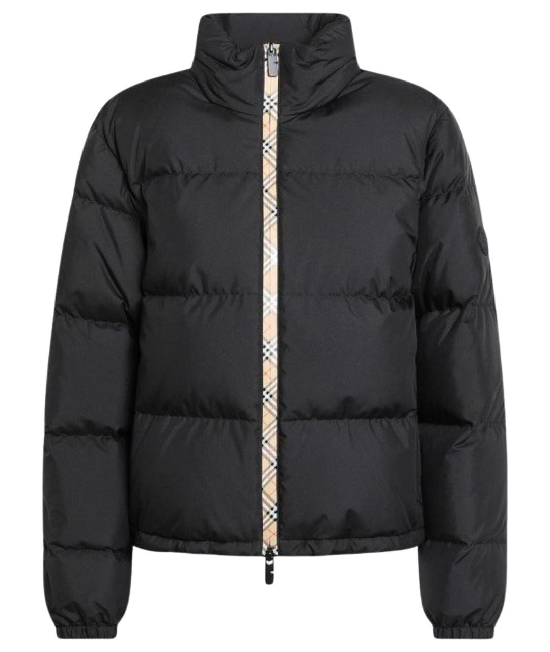 BURBERRY Черный полиэстеровый пуховик, фото 1