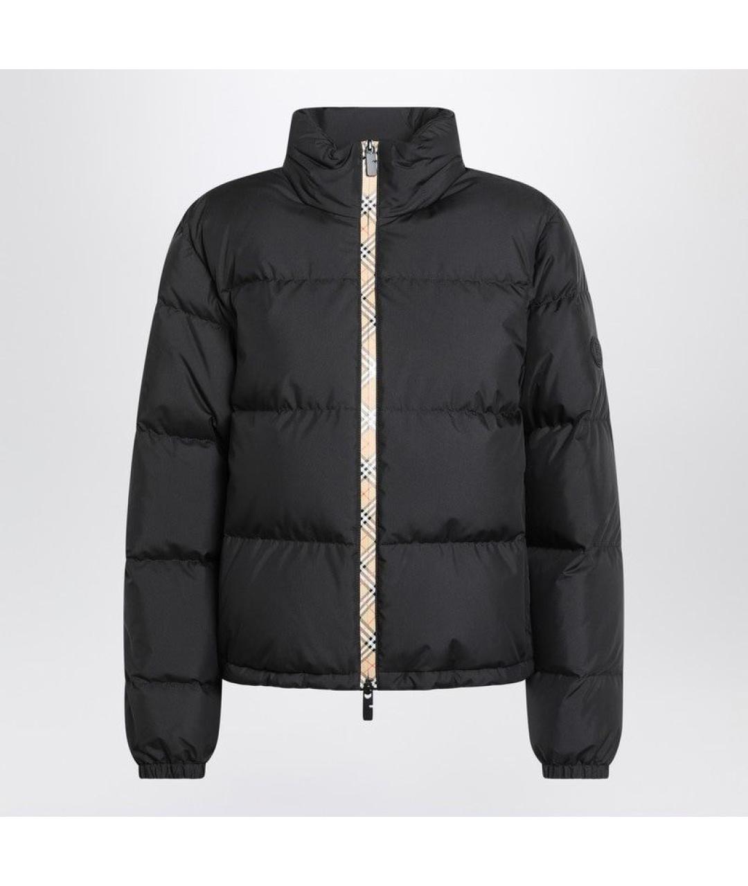 BURBERRY Черный полиэстеровый пуховик, фото 3