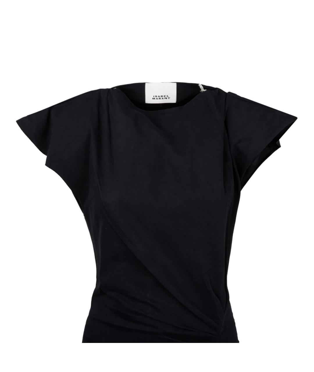 ISABEL MARANT Черное хлопковое повседневное платье, фото 3