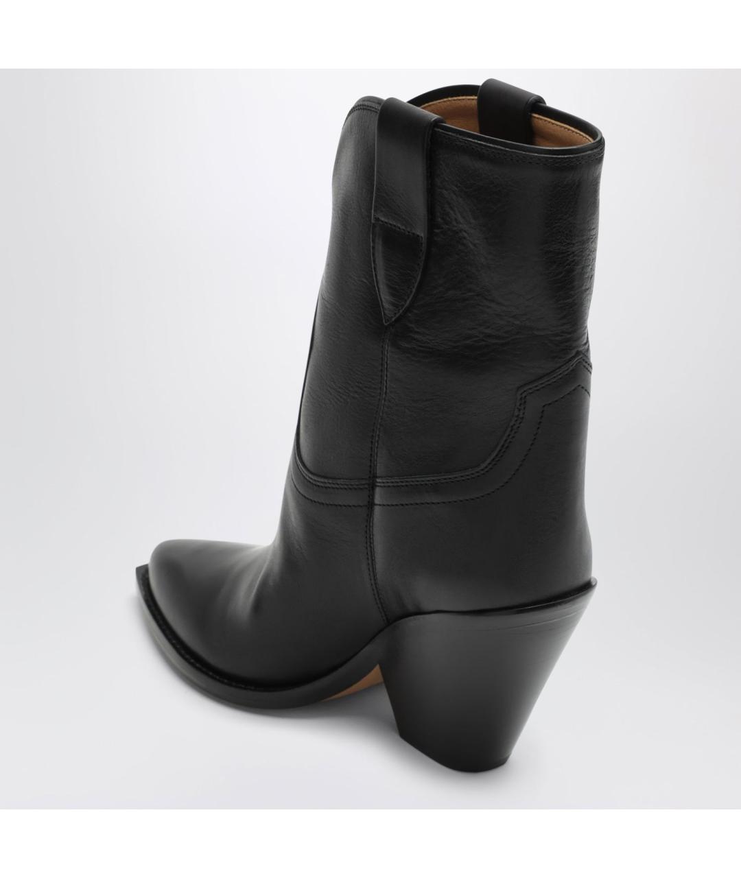 ISABEL MARANT Черные кожаные сапоги, фото 2