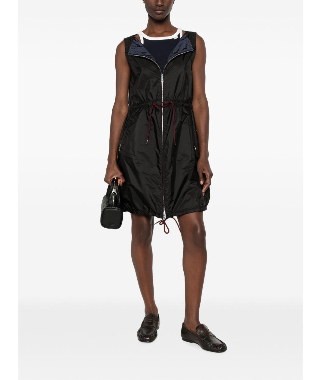 PRADA Черное полиамидовое повседневное платье, фото 4