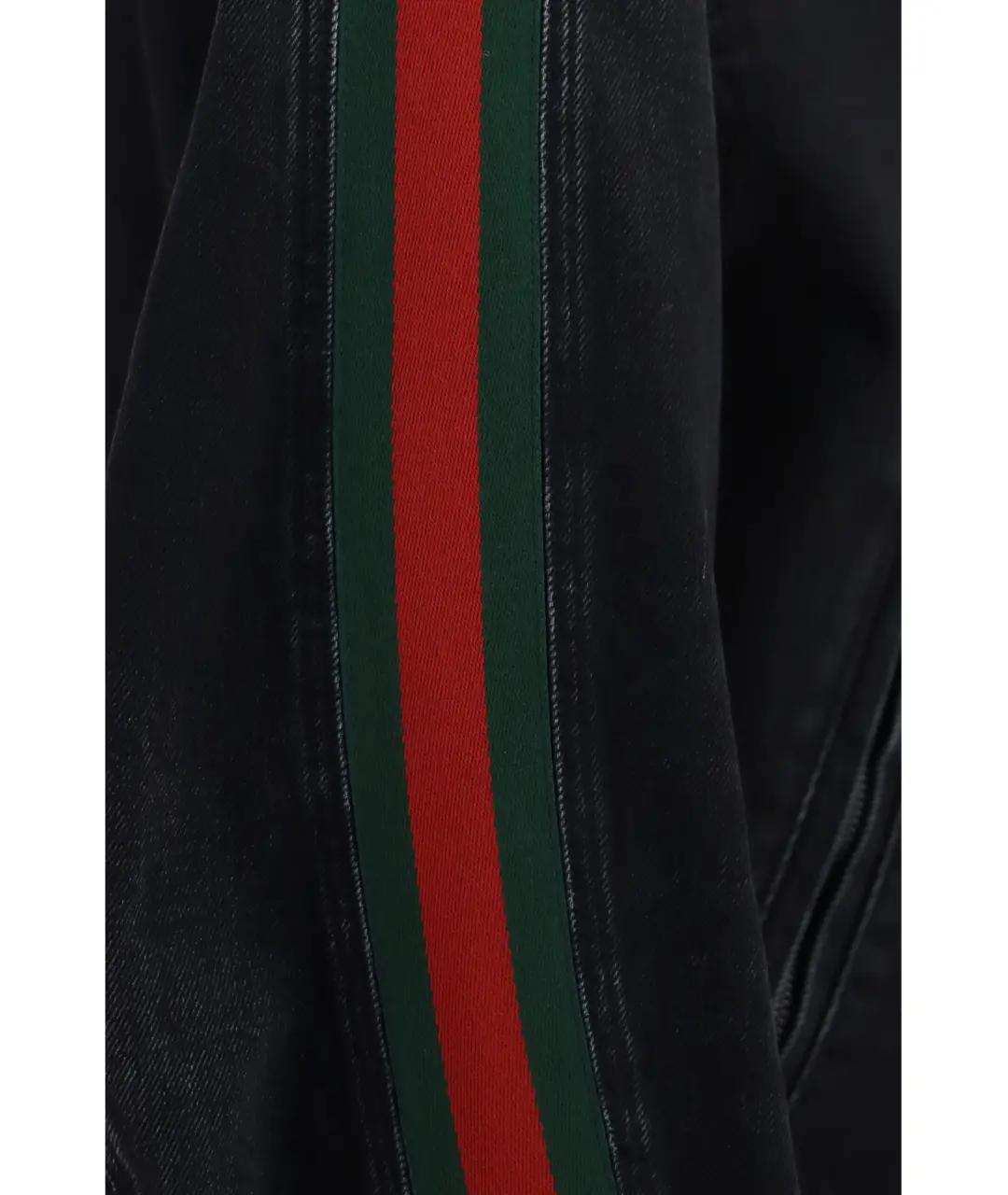 GUCCI Черная хлопковая куртка, фото 6