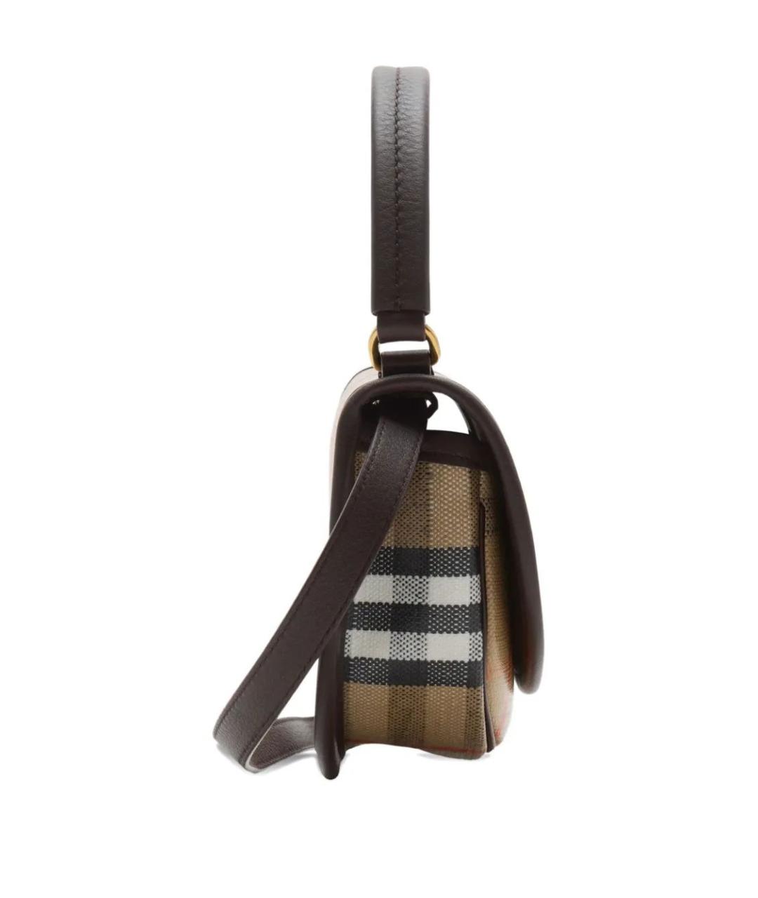 BURBERRY Бежевая хлопковая сумка с короткими ручками, фото 3