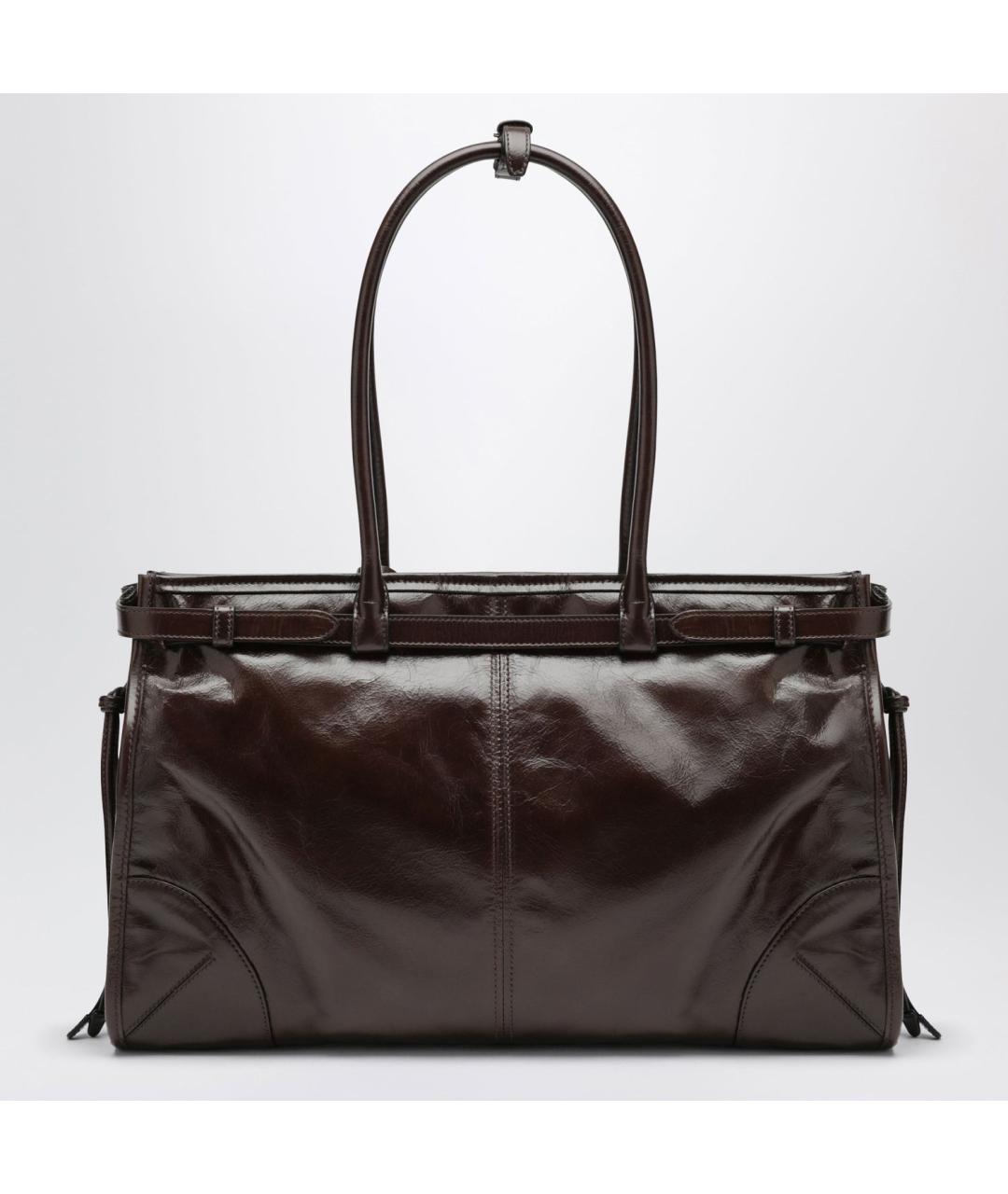 PRADA Коричневая кожаная сумка тоут, фото 2