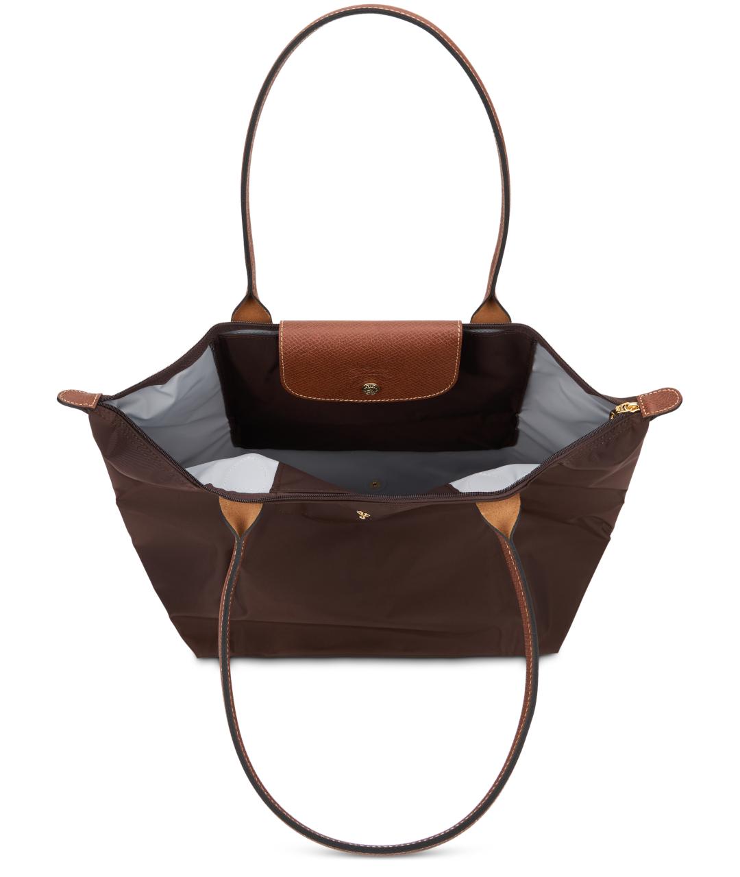 LONGCHAMP Коричневая нейлоновая сумка тоут, фото 5
