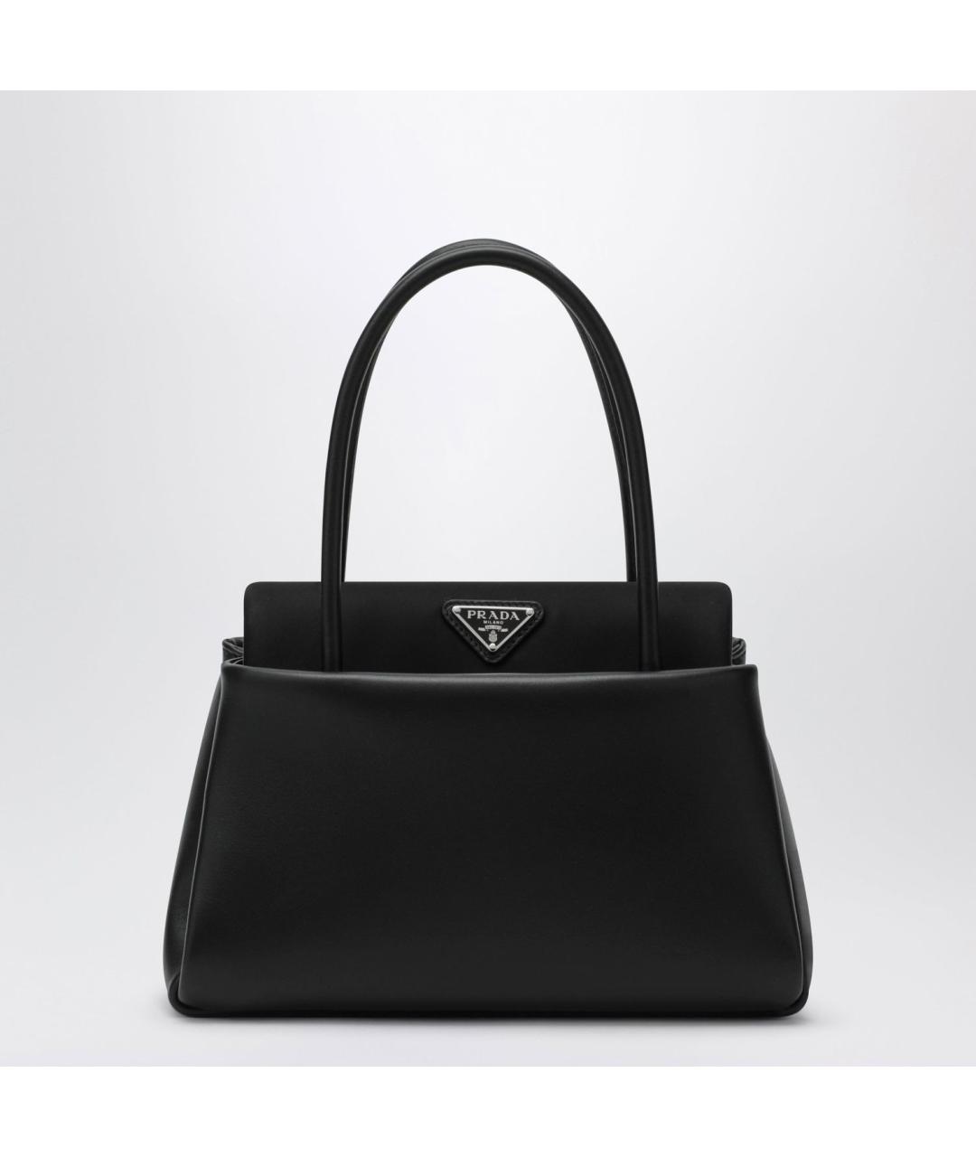 PRADA Черная кожаная сумка тоут, фото 3