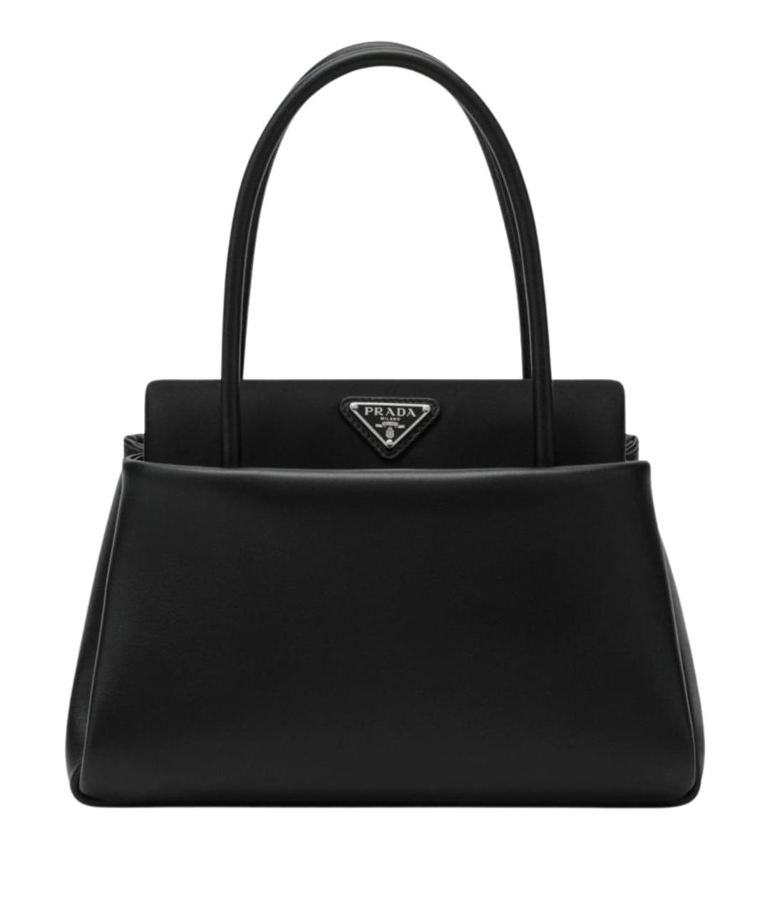 PRADA Черная кожаная сумка тоут, фото 1