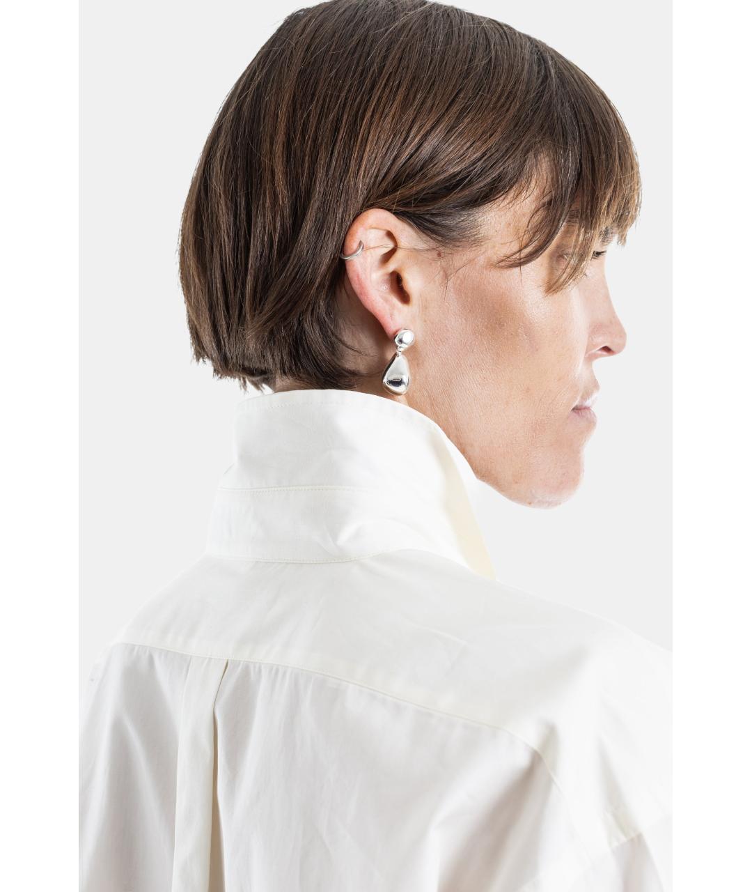 PHOEBE PHILO Белая хлопковая рубашка, фото 5