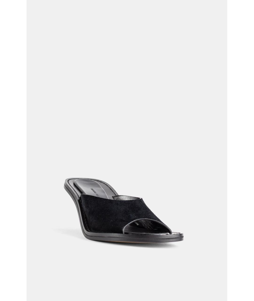 PHOEBE PHILO Черные замшевые мюли, фото 2