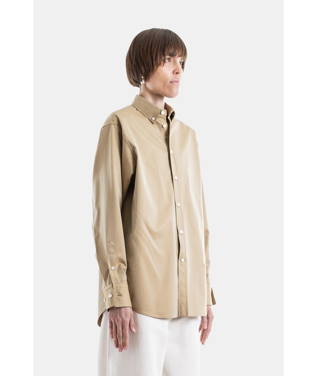 PHOEBE PHILO Бежевая хлопковая рубашка, фото 2