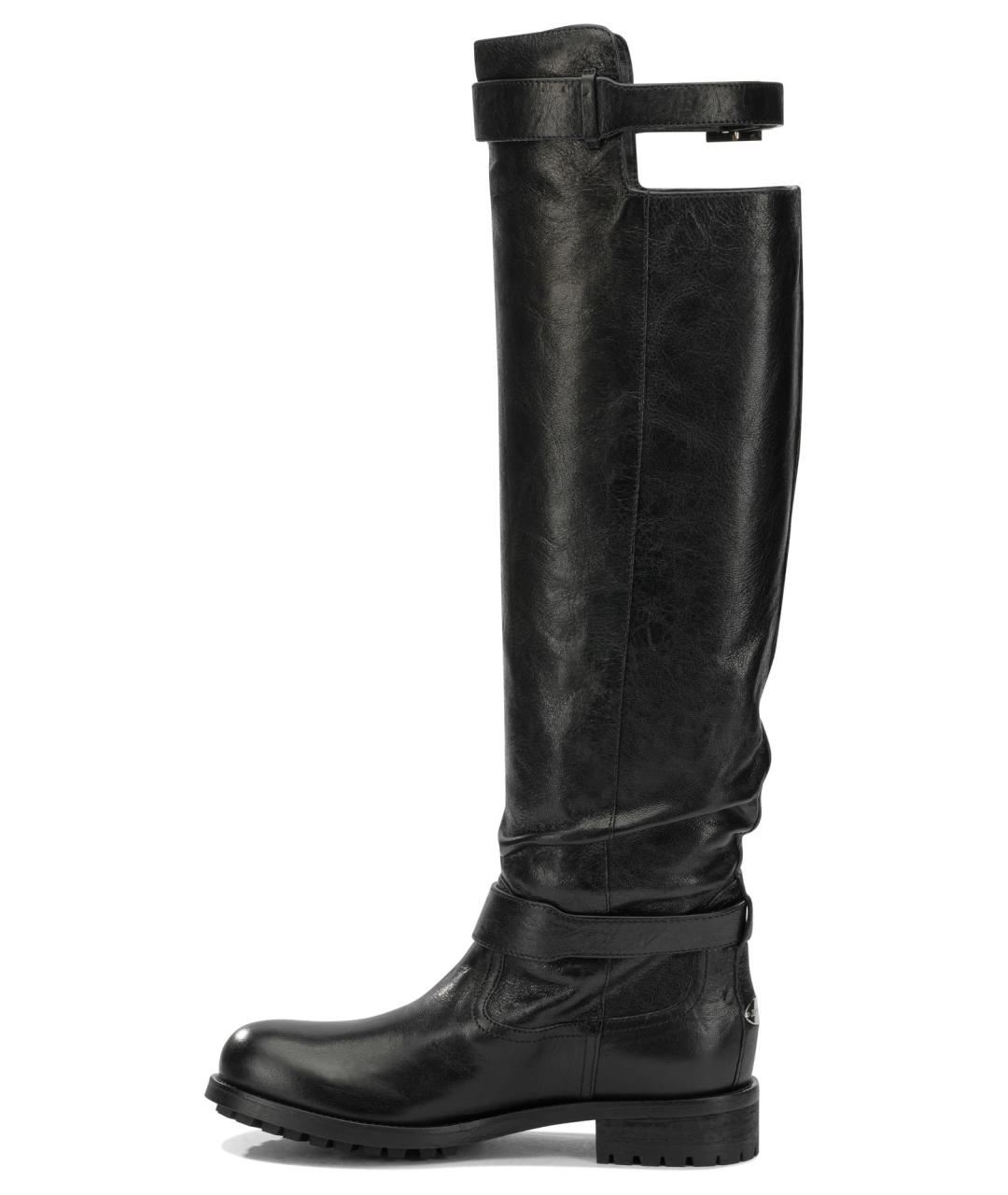 JIMMY CHOO Черные кожаные сапоги, фото 3