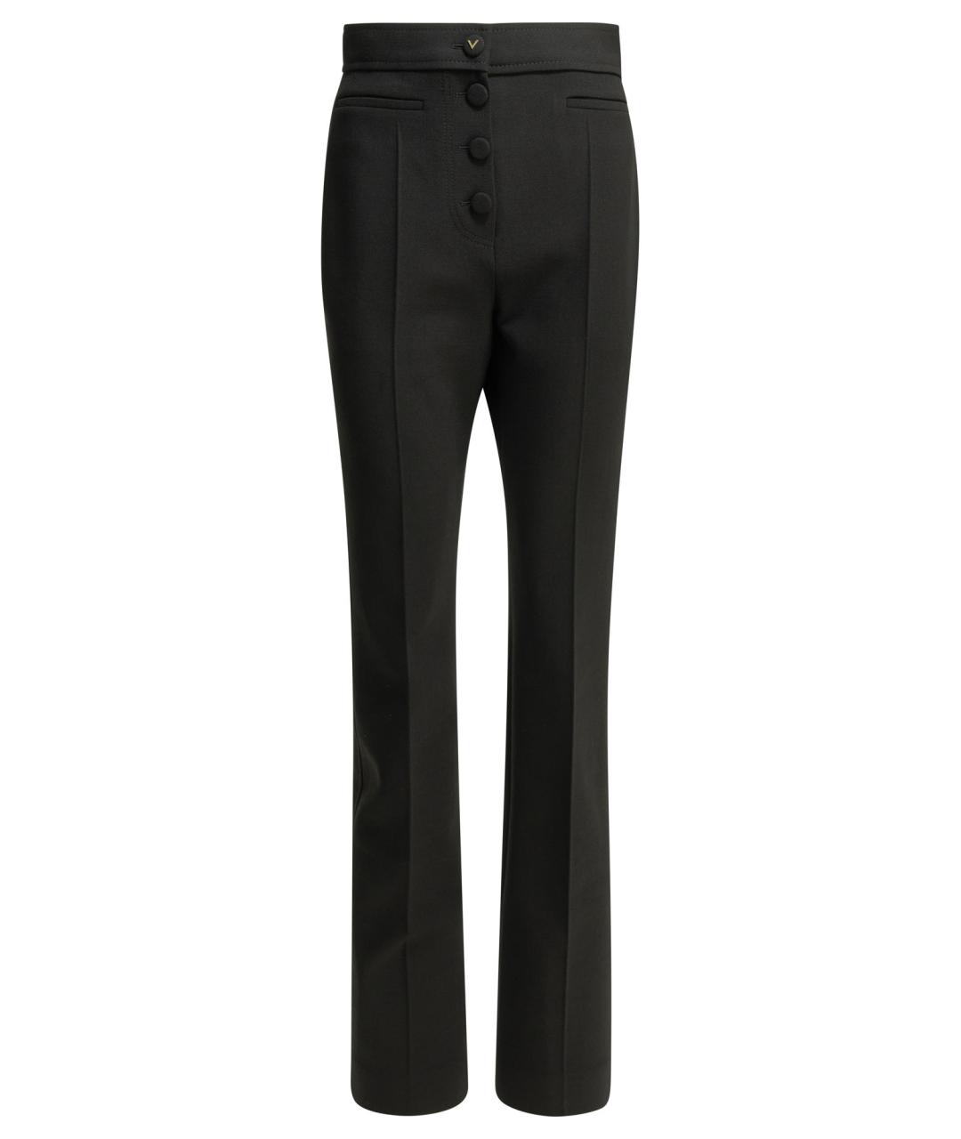 VALENTINO Черные шерстяные брюки узкие, фото 1
