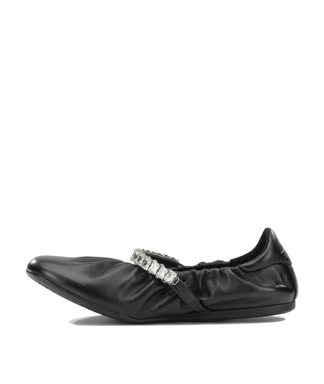 JIMMY CHOO Черные кожаные балетки, фото 3