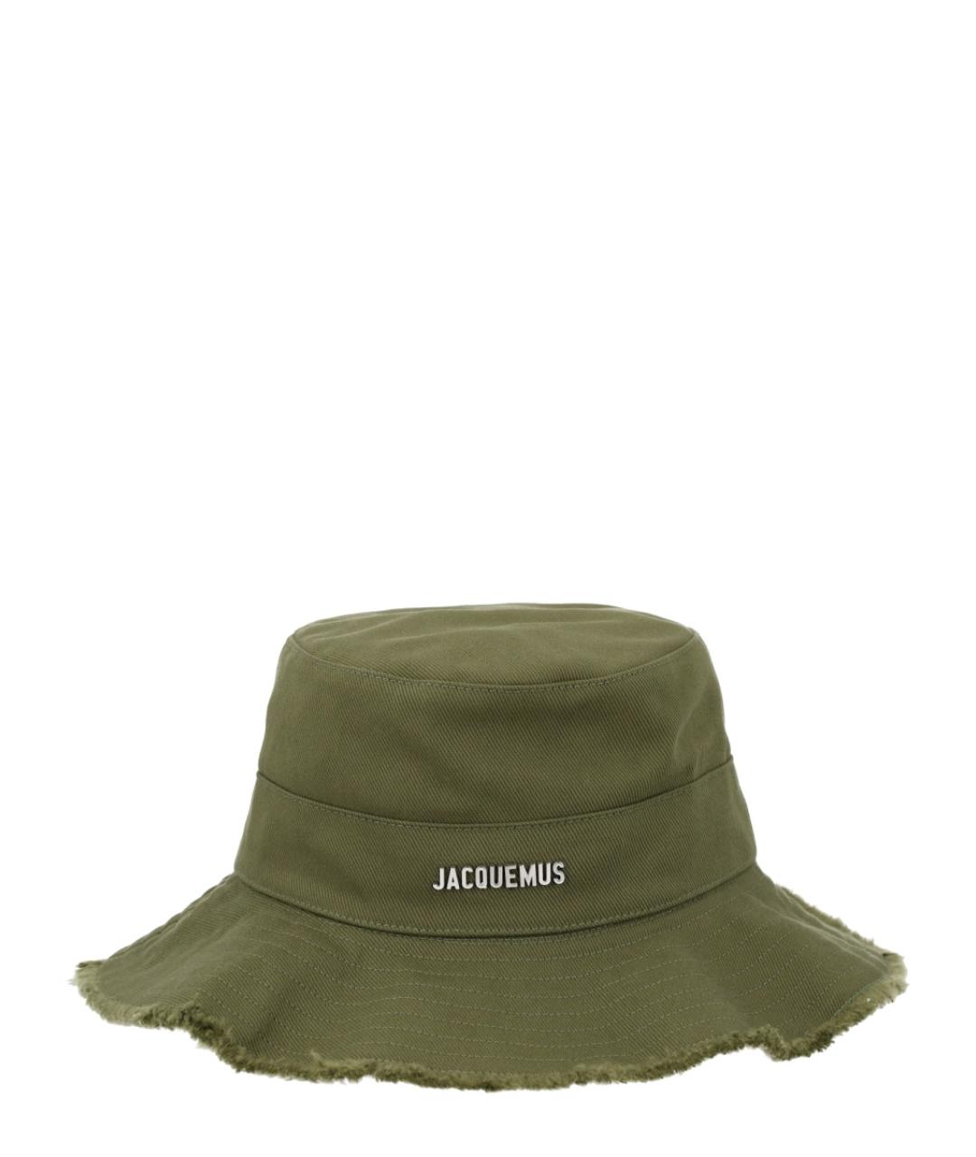 JACQUEMUS Хаки хлопковая панама, фото 4