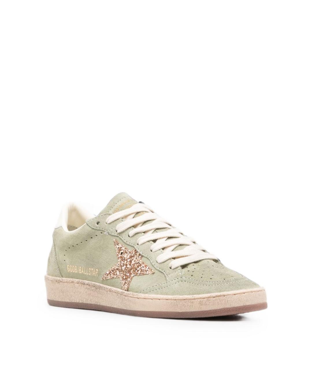 GOLDEN GOOSE Зеленые замшевые кеды, фото 3