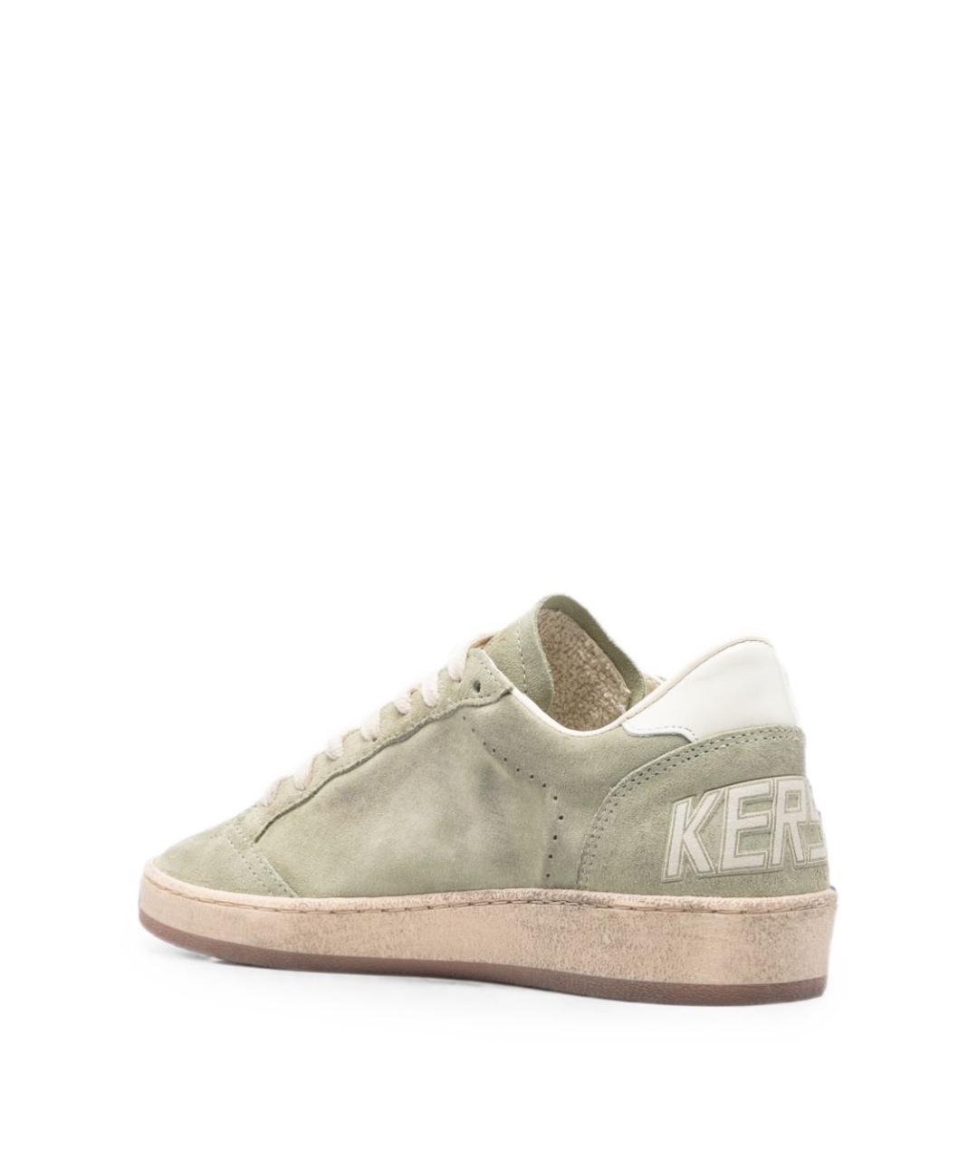 GOLDEN GOOSE Зеленые замшевые кеды, фото 4