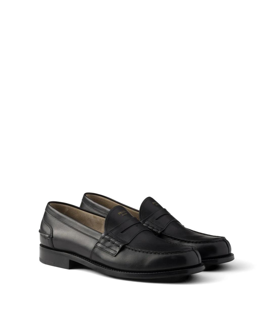 PRADA Черные кожаные лоферы, фото 5