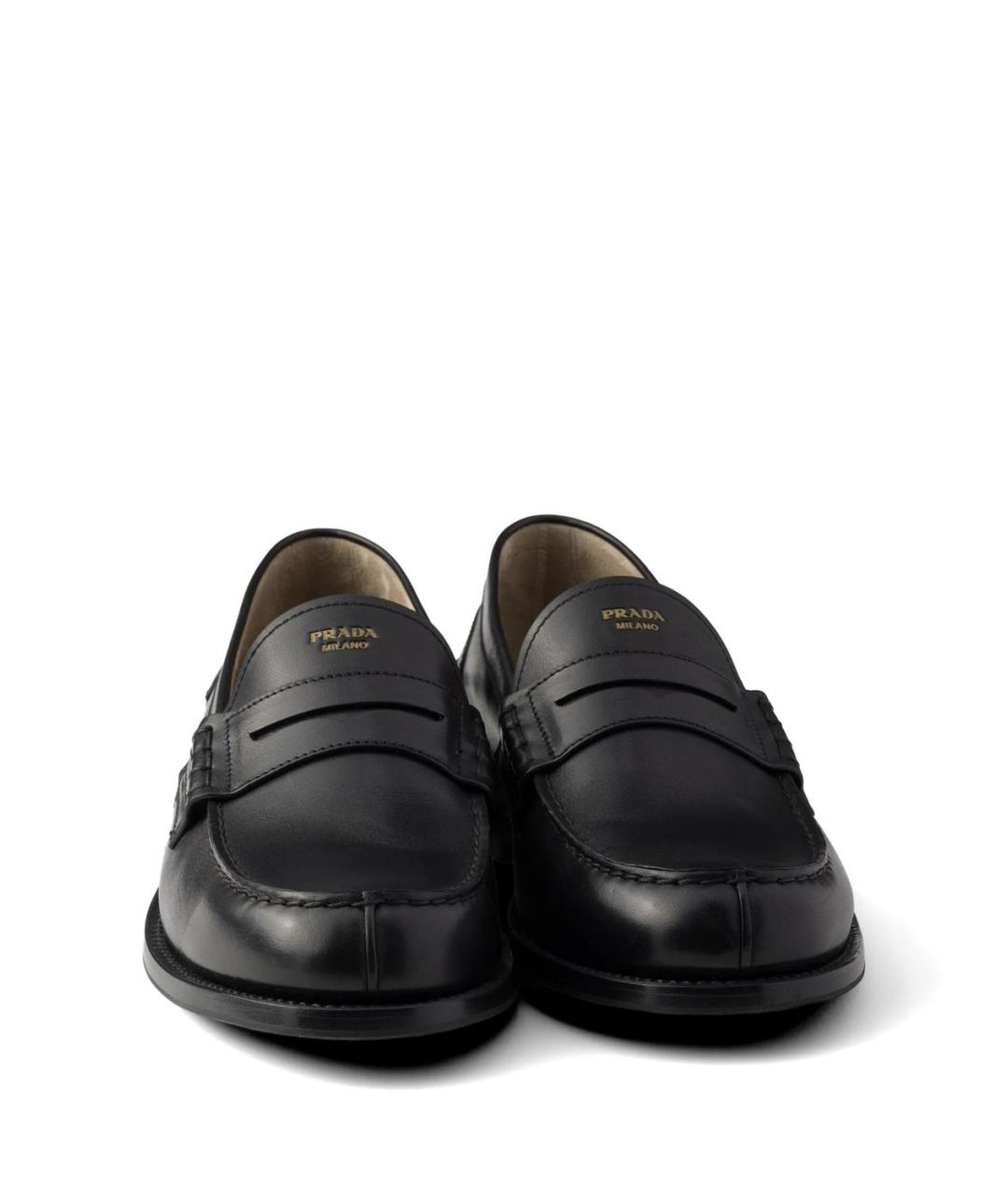 PRADA Черные кожаные лоферы, фото 3