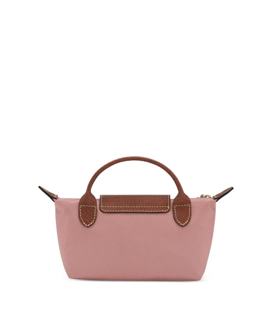 LONGCHAMP Розовая синтетическая сумка тоут, фото 5