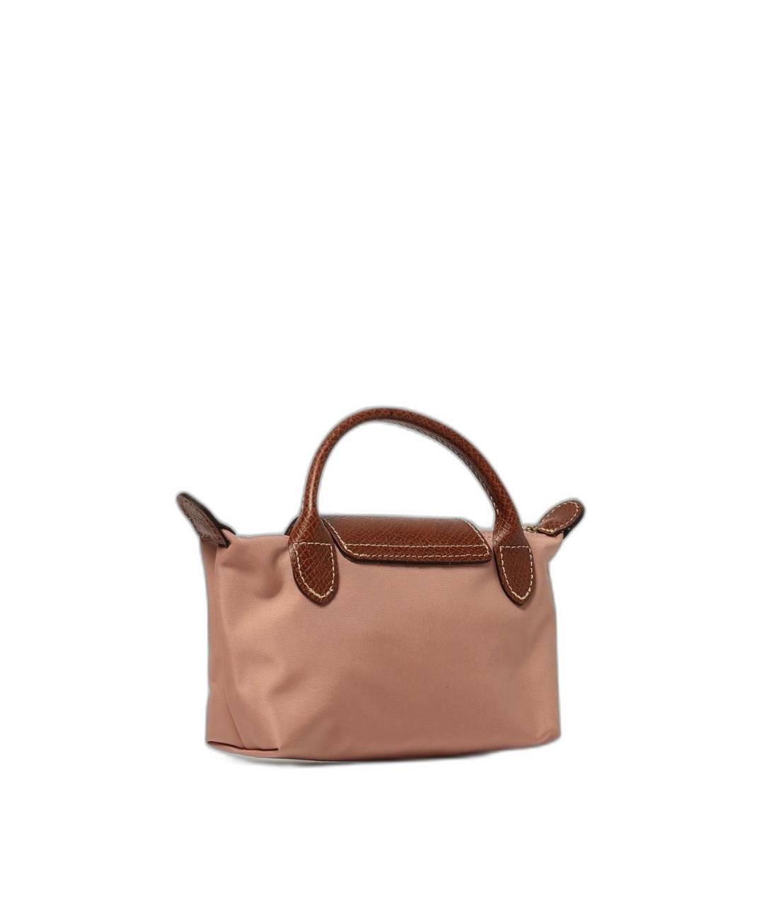 LONGCHAMP Розовая синтетическая сумка тоут, фото 2