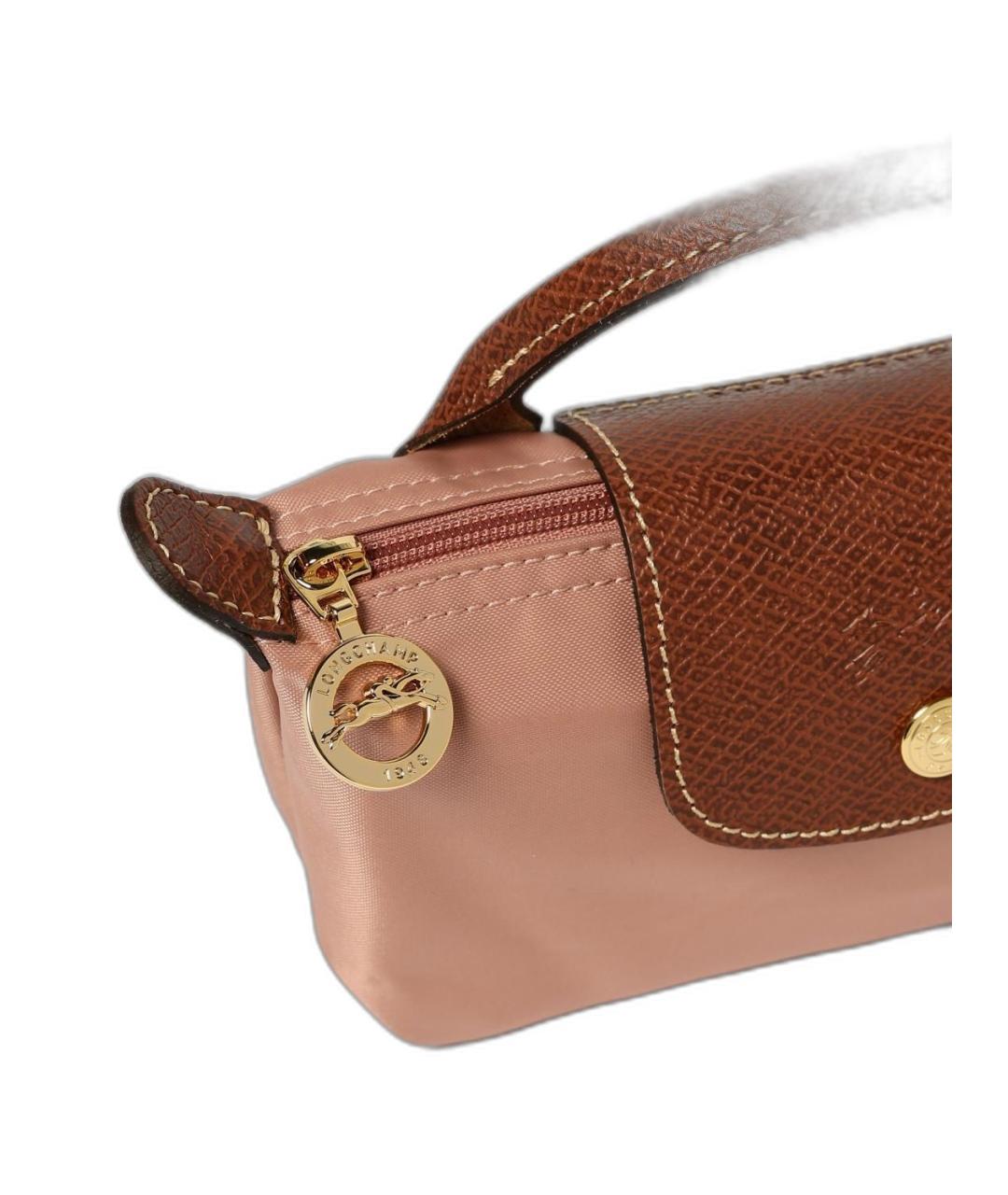 LONGCHAMP Розовая синтетическая сумка тоут, фото 3