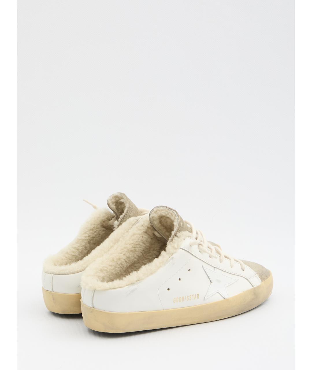 GOLDEN GOOSE Белые кожаные кеды, фото 3