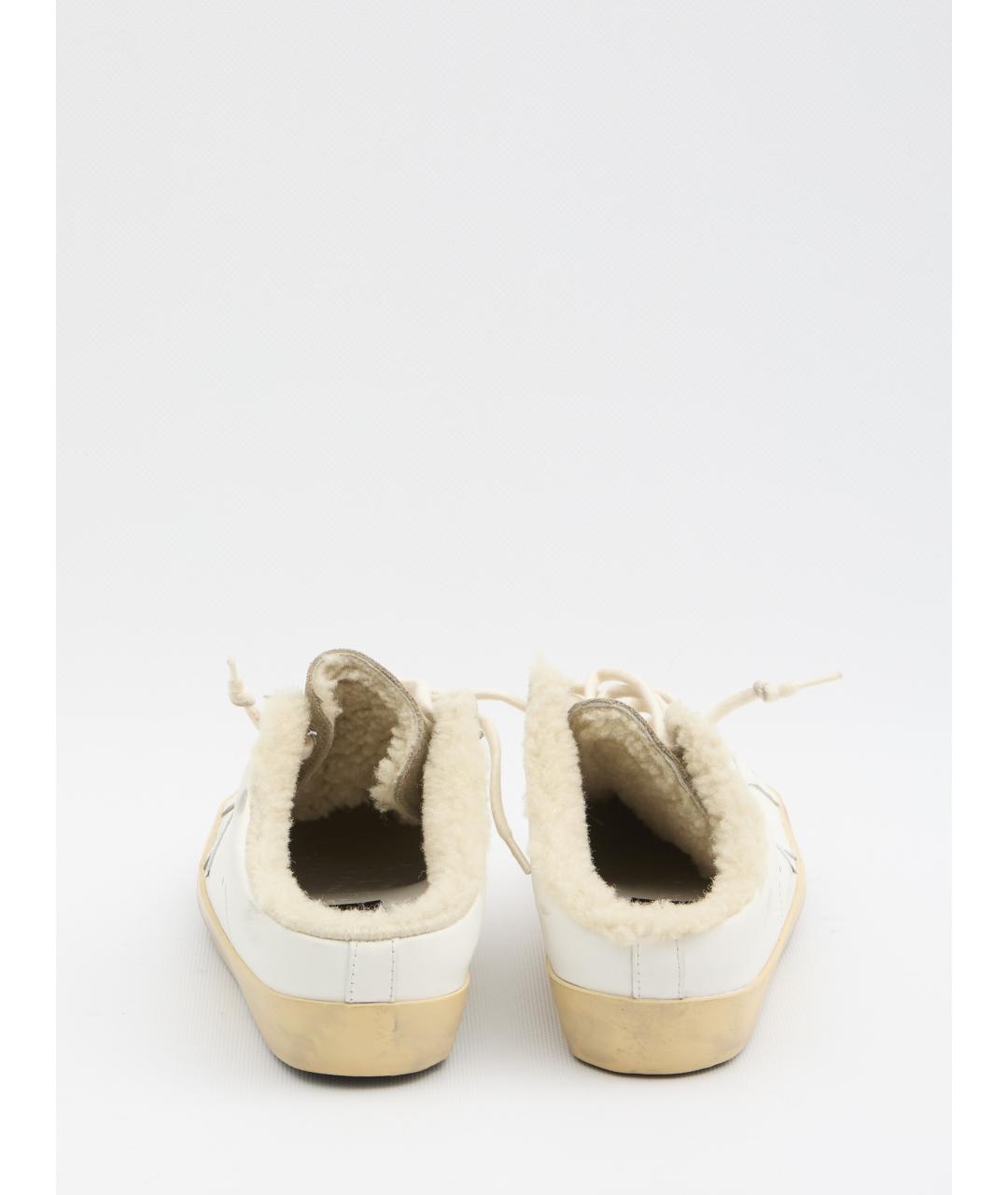 GOLDEN GOOSE Белые кожаные кеды, фото 5