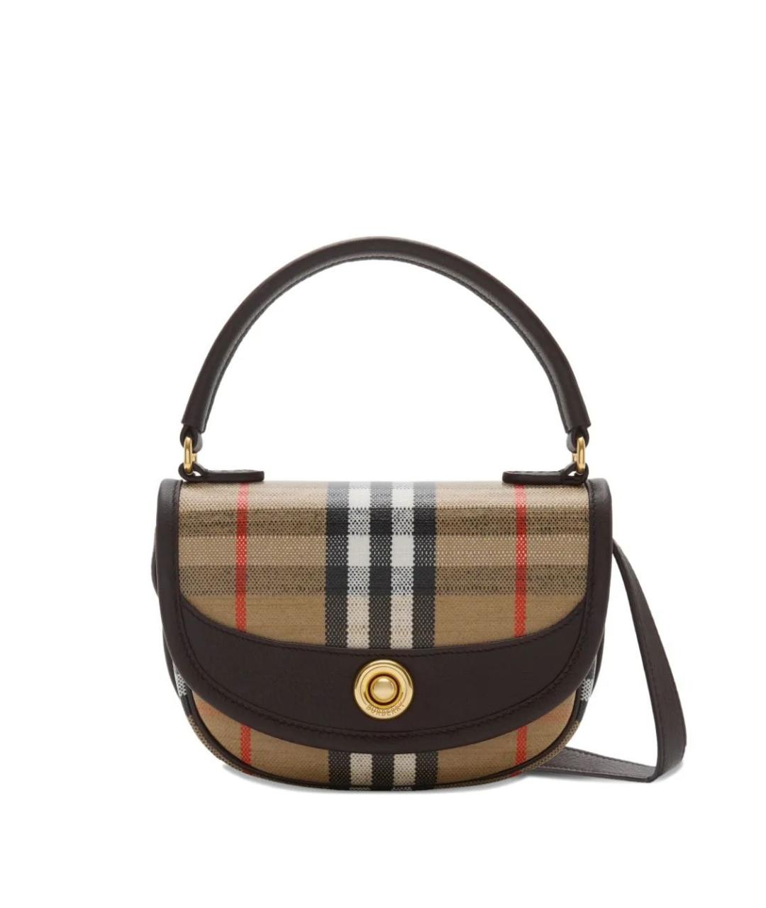 BURBERRY Бежевая хлопковая сумка с короткими ручками, фото 1