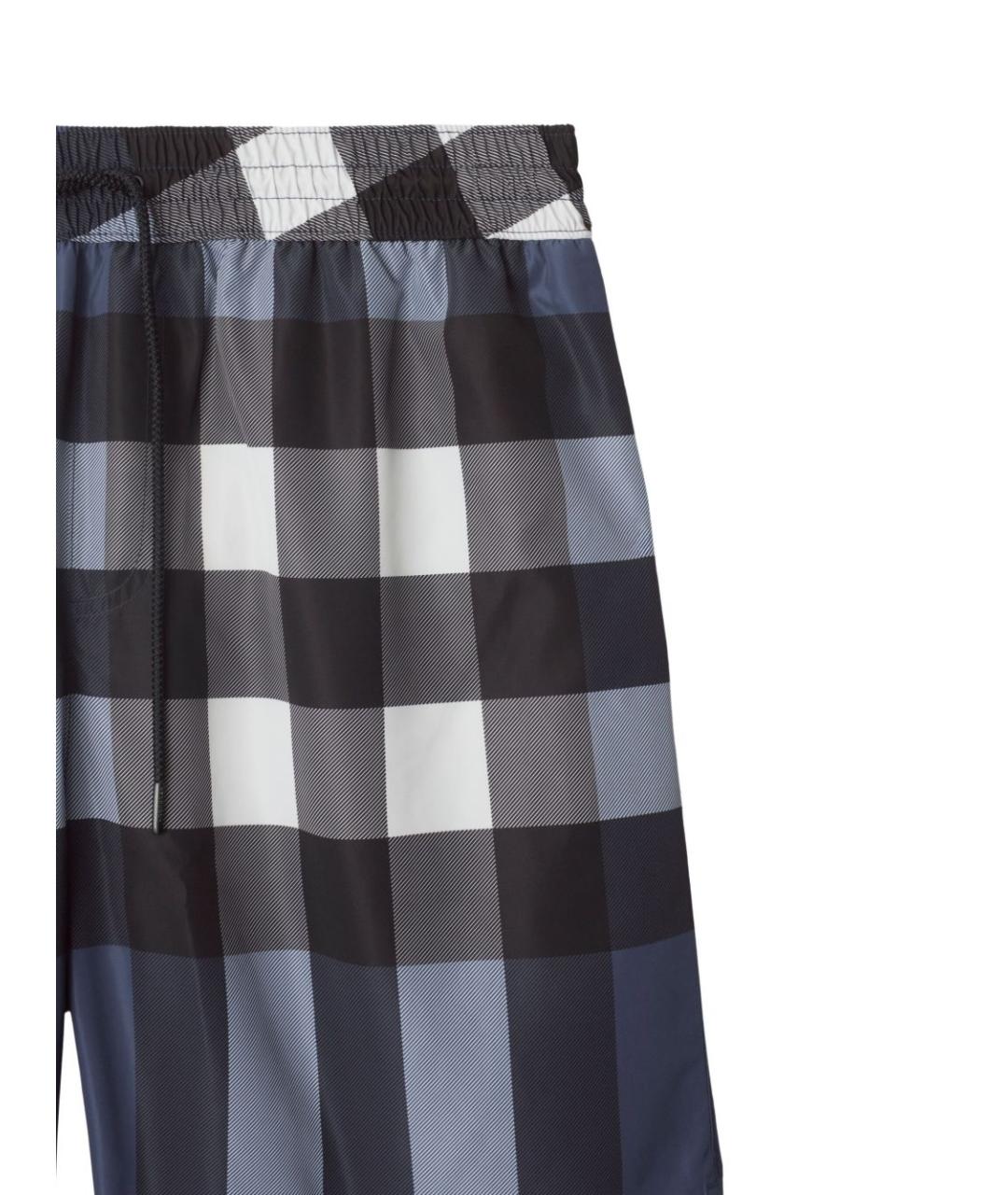 BURBERRY Синие полиэстеровые шорты, фото 2