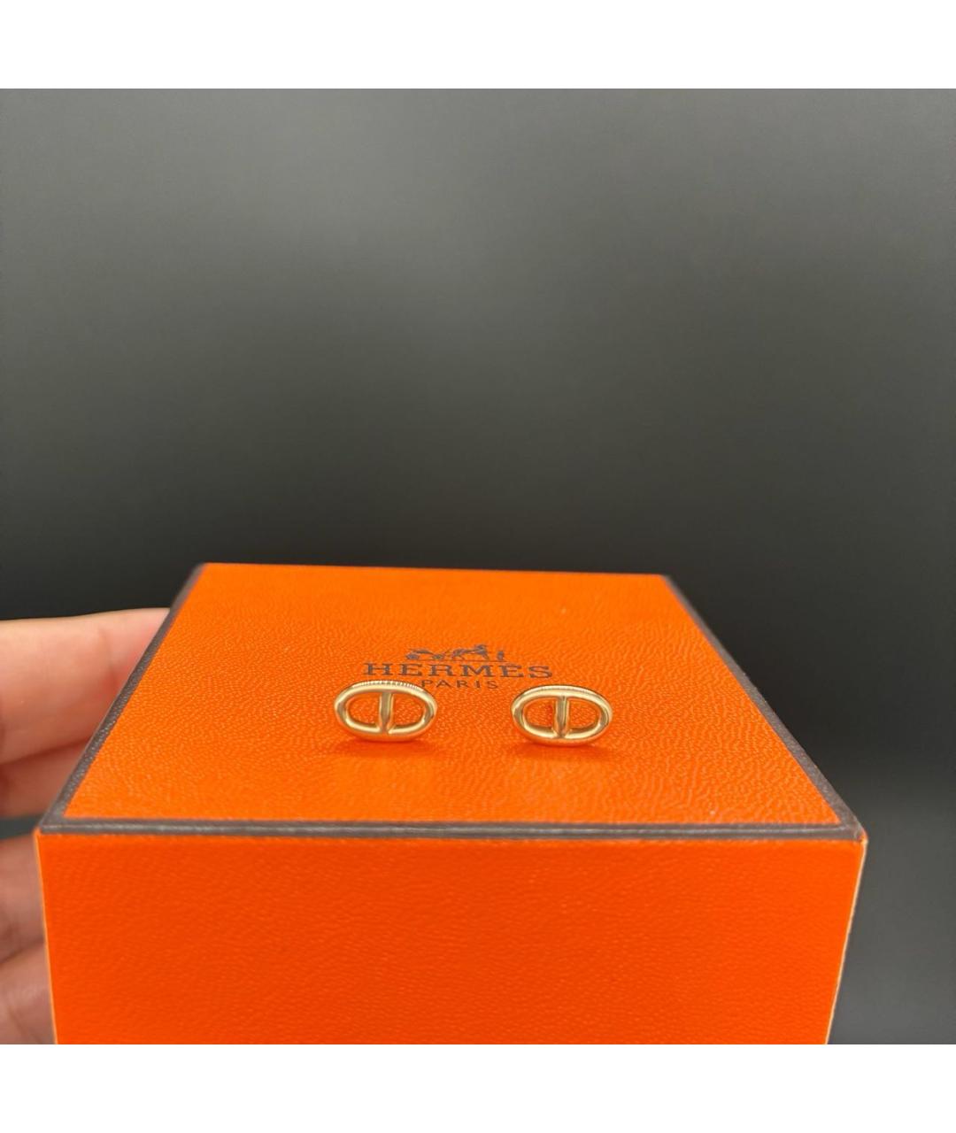 HERMES Золотые серьги из розового золота, фото 5