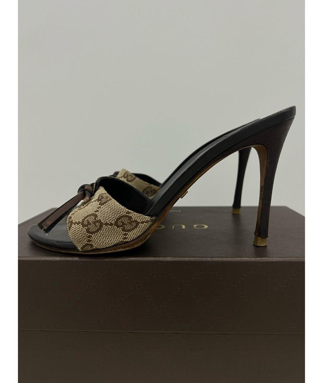 GUCCI Кожаные мюли, фото 5